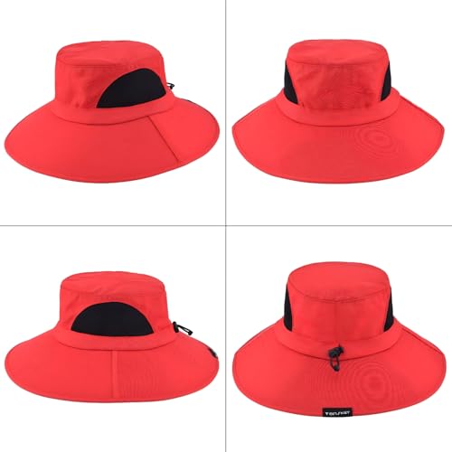 EINSKEY Sun Hat for Men/Women, Waterproof Wide Brim Bucket Hat Foldable Boonie Hat for Fishing Hiking Garden Safari Beach