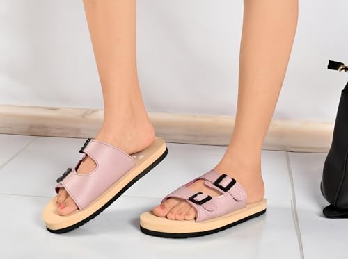 Image of Duosoft Flip Flop for Women | Soft Comfortable | Breathable | Fashionable | Stylish | Trendy | Super soft | Lightweight | Anti-Slip Sole | Indoor & Outdoor |Dw-033-Pink