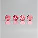 Set of 4 Fit Mercedes Benz Logo Laser Engraved Red Aluminum Metal Cap Stainless Steel Screw for Car License Plate Frame