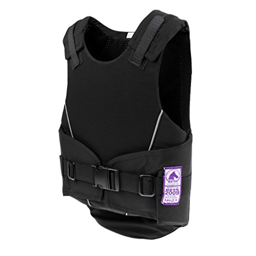 SaniMomo Kids Equestrian Vest - Black, Size S