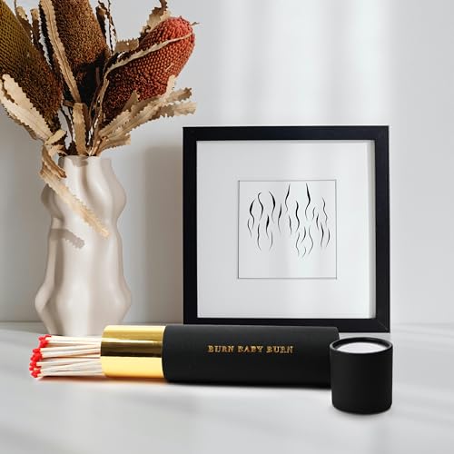 Tool & Tree Designer Zündhölzer, 20cm Streichhölzer, Dekorative, Premium Anzünd- und Kamin Streichholzschachtel, 68 Stück in stylischer Dose, Streichholz für Kerzen, perfekt als Geschenkidee geeignet