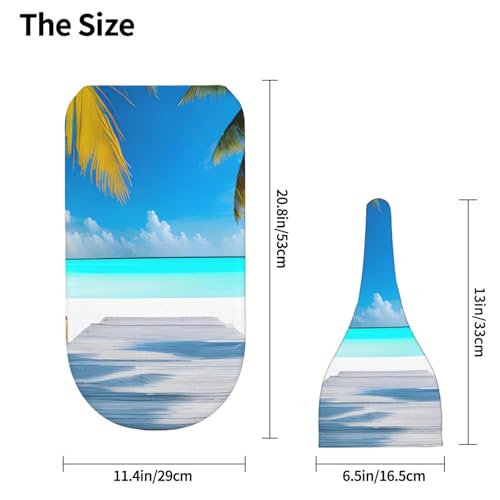 Maldives Holidays Print Newborn Swaddle Blanket with Beanie Set, Soft Baby Sleep Sack Receiving Wraps, for Boy Girl4