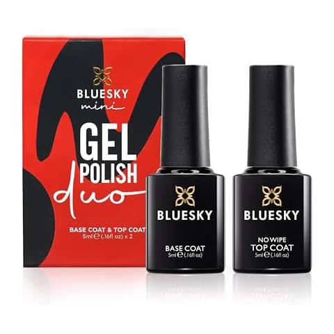 BLUESKY Gel Nail Polish Set with Top and Base Coat Cover