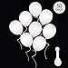 Produktbild anaoo 50 Stück LED Luftballons, Weiß Leuchtende Luftballons, Weiße Ballons LED, 30CM Luftballon Party Deko, leuchtende Dekoration für Geburtstag, Hochzeit, Weihnachten, Karneval