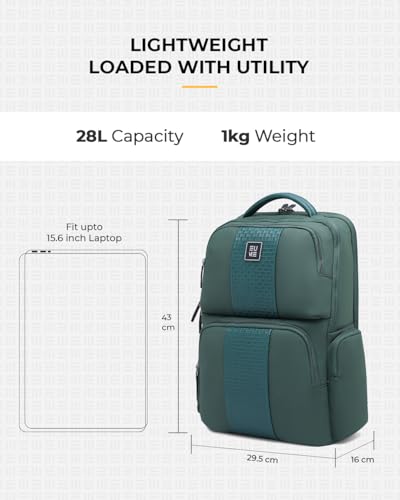 Image of EUME Premium 15.6 in Laptop bags for Men & Women Office Use | Stylish Backpack Bag | Spacious Backpack for Travelling | 28L Polaris