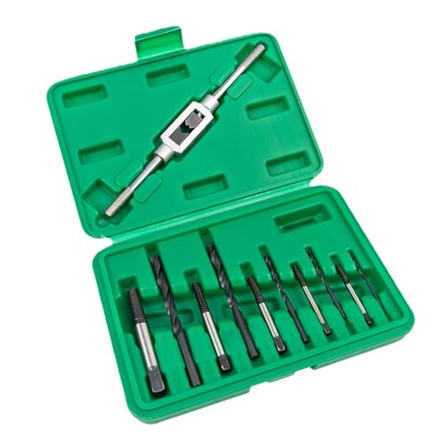 BAIFULAI Juego de 11 extractores de tornillos con juego de brocas e incluye juego de extractor izquierdo, extractor de tornillos, extractor de tornillos para aflojar y quitar tornillos fijos o rotos