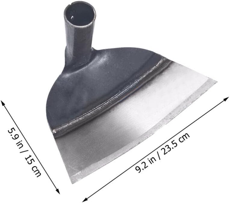 Housoutil 2PCS Garden Weeding Field Hoe, 23.5cm/9.25in Hand Hoe Head Handheld Grub Hoe Replacement, Garden Tool Hand Shovel Puller Accessories with 3.2cm/1.25in Hole