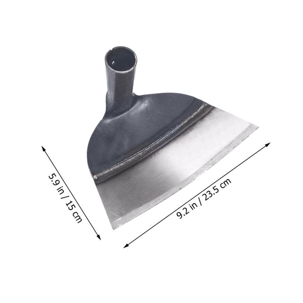 Housoutil 2PCS Garden Weeding Field Hoe, 23.5cm/9.25in Hand Hoe Head Handheld Grub Hoe Replacement, Garden Tool Hand Shovel Puller Accessories with 3.2cm/1.25in Hole