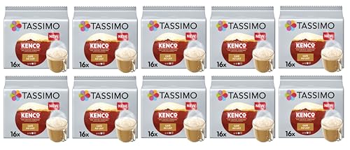 Tassimo Kenco Café au Lait Coffee Pods x16 (Pack of 10, Total 160 Capsules)
