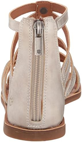 Lucky Brand Women's Bryton Caged Sandal Flat, Platinum, 9.5 | Image 2