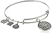 Alex and Ani "Charity by Design" The Elephant Rafaelian Silver-Tone Expandable Wire Bangle Bracelet