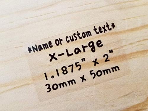 27 X-Large Size Clear Label Sticker - Waterproof Name Stickers- Business Labels- School Labels- Daycare Stickers Large Rectangle Labels