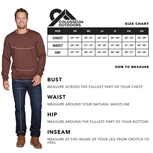 Colosseum Outdoors Men's Brooks Ii Super Heavyweight Workwear Crewneck Sweatshirt (Vintage Brown, Large) #TOP5