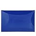 JNB Faux Patent Leather Envelope Candy Clutch Bag, Royal Blue Medium