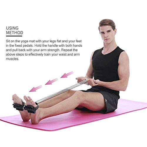 Pedal tensor elástico Fanshou, levanta e puxa pedal, exercitador de perna abdominal, dispositivo de