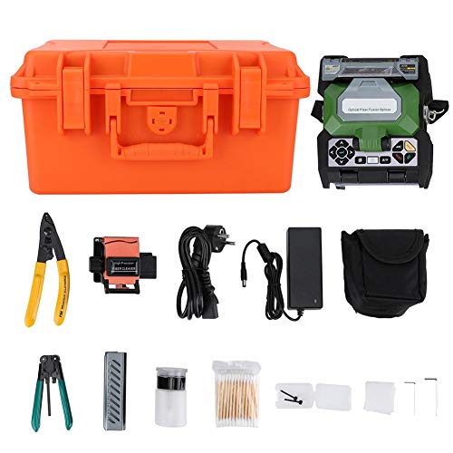 JW4106S Fusionadora de Fibra Optica, FTTH Máquina de Empalme de Soldadura de Fibra...