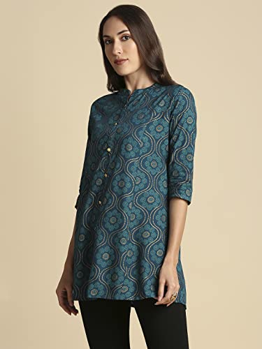 Image of anubhutee Women's Rayon Printed A-Line Kurti