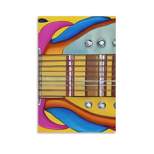 Impression sur toile moderne guitare pour exprimer votre passion