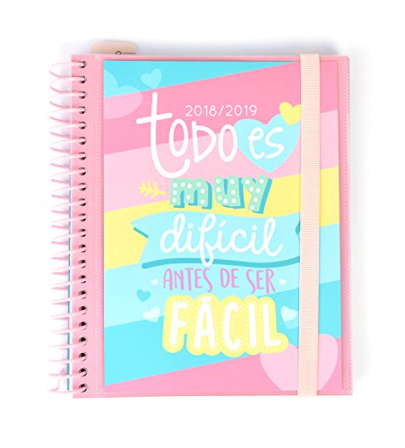 Grupo Erik Editores - Agenda escolar Carouge 2018/2019 Semana vista, 15,5 x 19 cm