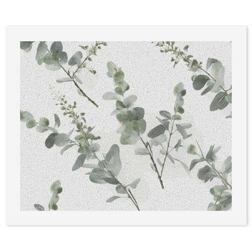 Peinture par numéros de verdure blanche BWQMNT toile 57x47 cm pour adulte débutant