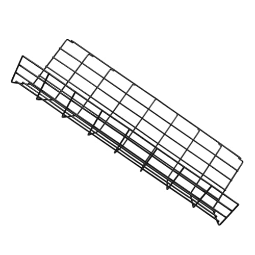 Tofficu 1Pieza Organizador De Cables Escritorio Rack De Gestión De Cables Compacto Almacenamiento para Cargadores y Cables Metálico