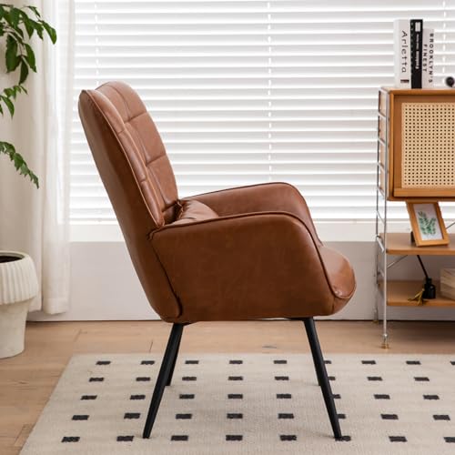 Sillón Plegable Cuero Marrón miniatura 7