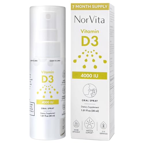 NorVita Vitamin D3 Spray (4000 IU) 30 ml 1.01 Fl Oz (Pack of 1)