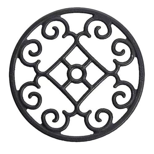 Image of Gas Ring Reducer for Gas Stove, Cast Iron Burner Ring Stand and Trivet for Moka Pot, Coffee Pot, Wok, Non-Slip Heavy Duty Pan Support