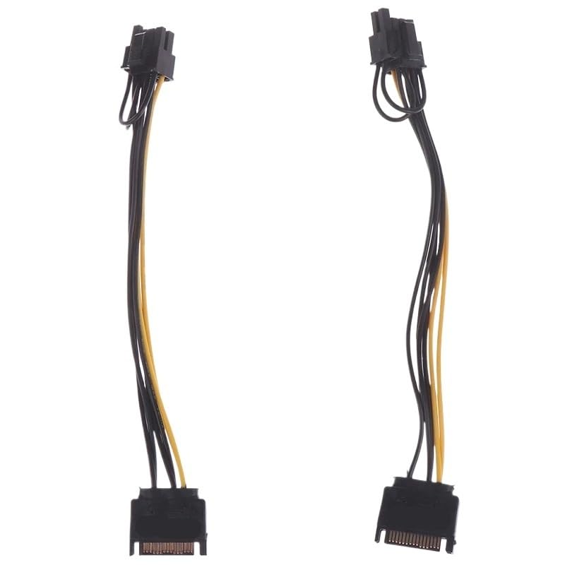 1pc 15pin SATA Male to 8pin PCI-E Power Supply Cable 20cm 15-pin 8 pin Wire for Graphic Card