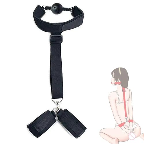 HAZURE Juguetes de Bola de Boca de Silicona, Negro, Adecuados para Jugar en el Dormitorio