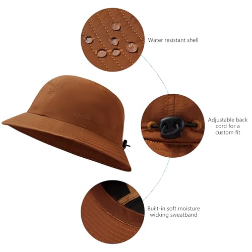 Image of BASSDASH UPF50+ Fishing Bucket Hat for Men Women Lightweight Water Resistant Packable Outdoor Summer Sun Hats FH13