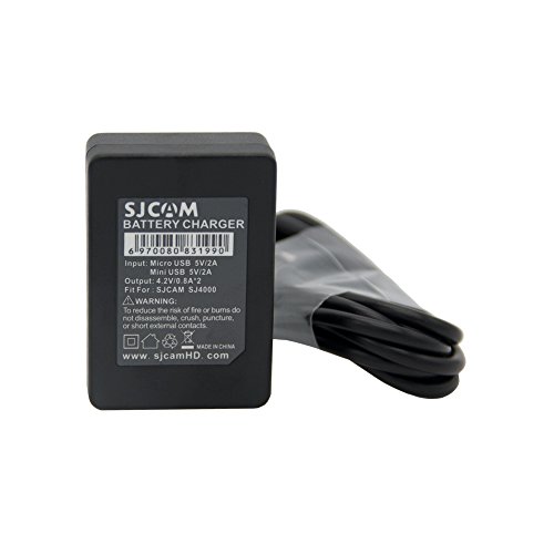 Image of SJCAM Dual Slot Battery Charger with Micro USB Cable for SJCAM SJ4000 | SJ5000 | M10 Series