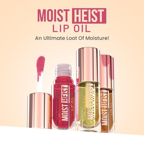Image of Swiss Beauty Moist Heist Lip Oil | Colour-Changing | With Vitamin E & Mint Oil | Nourish & Protect | Shade- 1: Berry Robbery, 4.8g (Pack of 3)