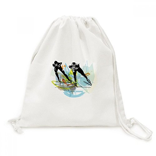 Sac de patinage de vitesse aquarelle pour ranger ses affaires