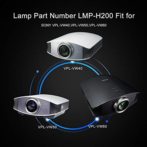Lámpara de Repuesto LMP-H200 para Proyector Sony VPL-VW40 VW50 VW60 miniatura 5