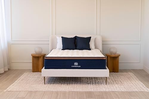 Brooklyn Bedding CopperFlex Pro 14 Inch Queen Mattress | Hybrid Cooling Copper| Pressure Relief | CertiPUR-US Certified