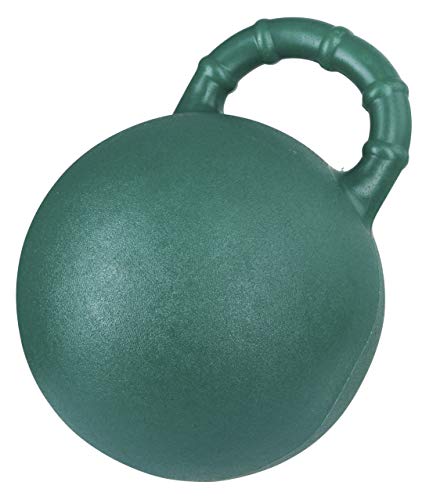 Kerbl Pferdespielball, Geschmacksrichtung Apfel, grün, 25cm, Pferd, bissfest, mit Spezialventil