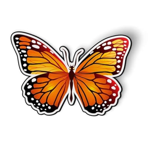Imán decorativo mariposa AK Wall Art 5.5x5 pulgadas miniatura 1