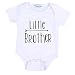 Little Brother&Big Brother Print Arrow Pattern Romper& T-shirt Tee Tops For Boys (0-3 M, little Brother)