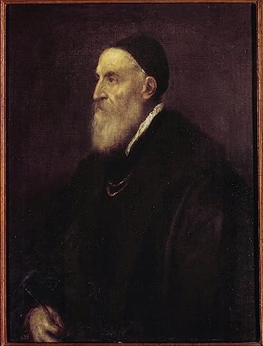 Toile autoportrait par Tiziano Vecelli impression d'art premium 50x70