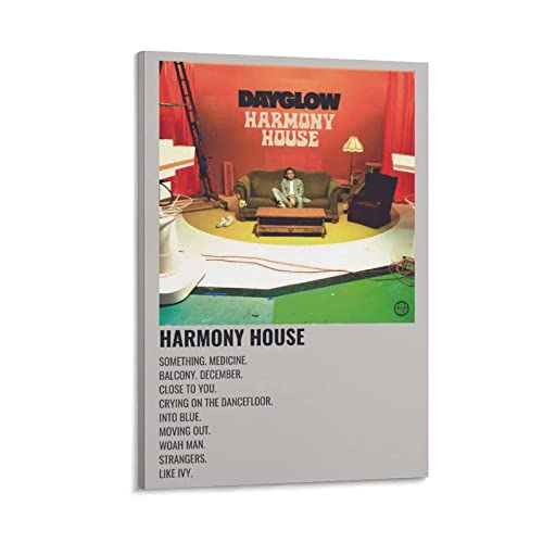 BBSYDH Toile Peinture 30 * 50cm Senza Cornice Harmony House Dayglow Singer Poster Canvas Wall Art Room Immagini per camera da letto