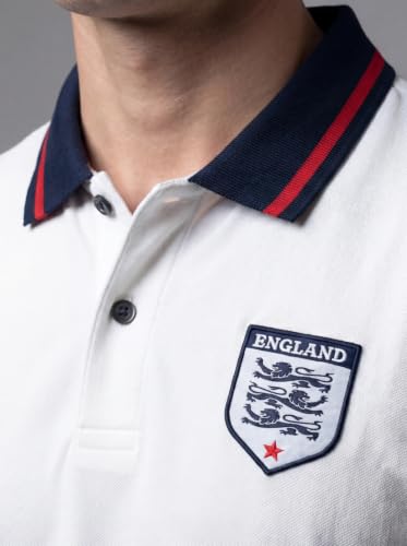 Polo blanco England | Transpirable, comodidad para todo el día miniatura 4
