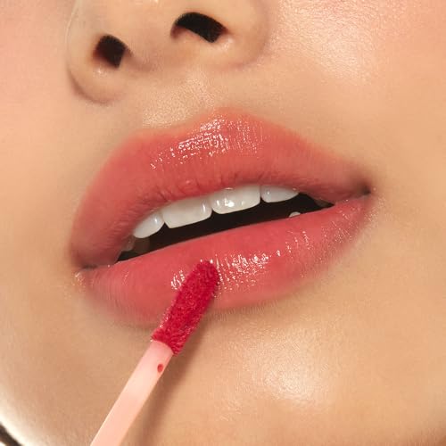 Image of ETUDE Glow Fixing Tint Mini | For Plump & Fuller Lips | Non-Sticky, Moisturising, Vegan, Glossy Tint| Shade-05, Dewy Fig- 2g