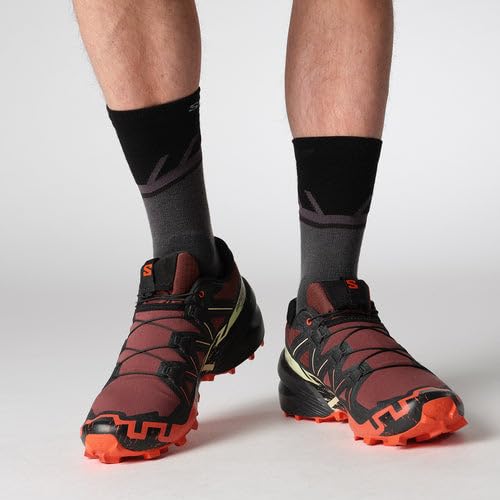 Image of Salomon Mens Speedcross 6 Rum Raisin /Cherry Tomato /Cognac 8.5 Medium