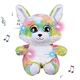 REGALO PARA NIÑOS: este juguete de peluche brillante ardilla de aproximadamente 22 cm y es perfecto para acurrucarse tanto para niños como para adultos. Este juguete de peluche es una decoración del hogar para tu salón, hogar, dormitorio, sofá, coche y donde quieras. Con la ayuda de esta colorida ardilla de peluche, los niños pequeños que temen la noche oscura pueden alejar sus miedos y quedarse dormidos rápidamente