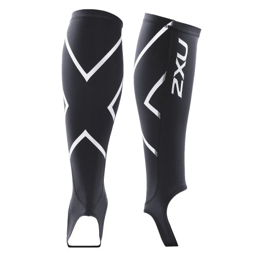 2XU Calf Guard and Stirrup Compression Baselayer - Black, X-Small