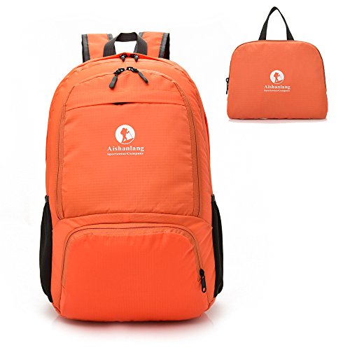 Young Min Mochila Plegable Ligera 25L  Compact Impermeable Bolso de Viaje para Hombre