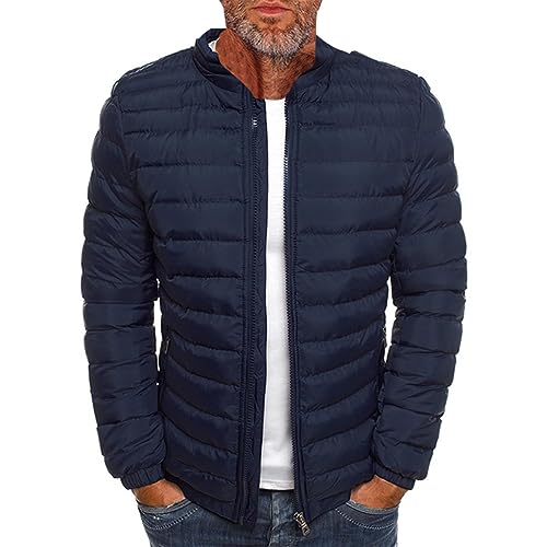 Ymosrh Men's Down Jacket Winter Lightweight Puffer Jacket Warm Insulated Windproof Quilted Coat Jacket, M-2XL4
