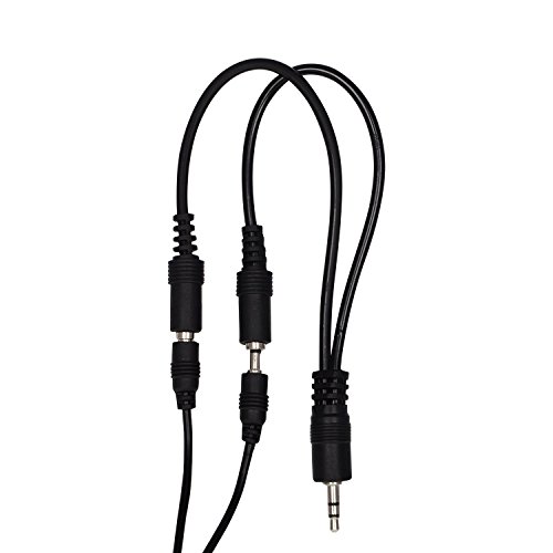 Image of BigPlayer 3.5mm Audio Jack Splitter Cable Adapter | Stereo Male to Dual Female Headphone & Mic Y Splitter for Mobile, Laptop, PC, Tablet - AUX Extension Cord (Colors May Vary)