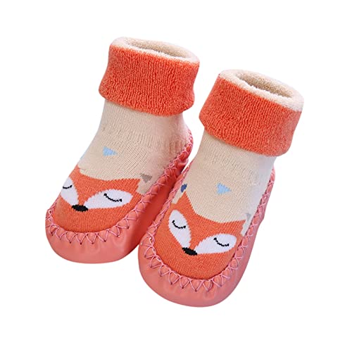 Toddler Girl Shoes,Autumn Winter Baby Shoes Cute Rabbit Bear Cartoon Children Cotton Warm Soft Non Slip Floor Boots